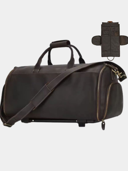 Continental Weekender Leather Travel Bag - Cross & Crown