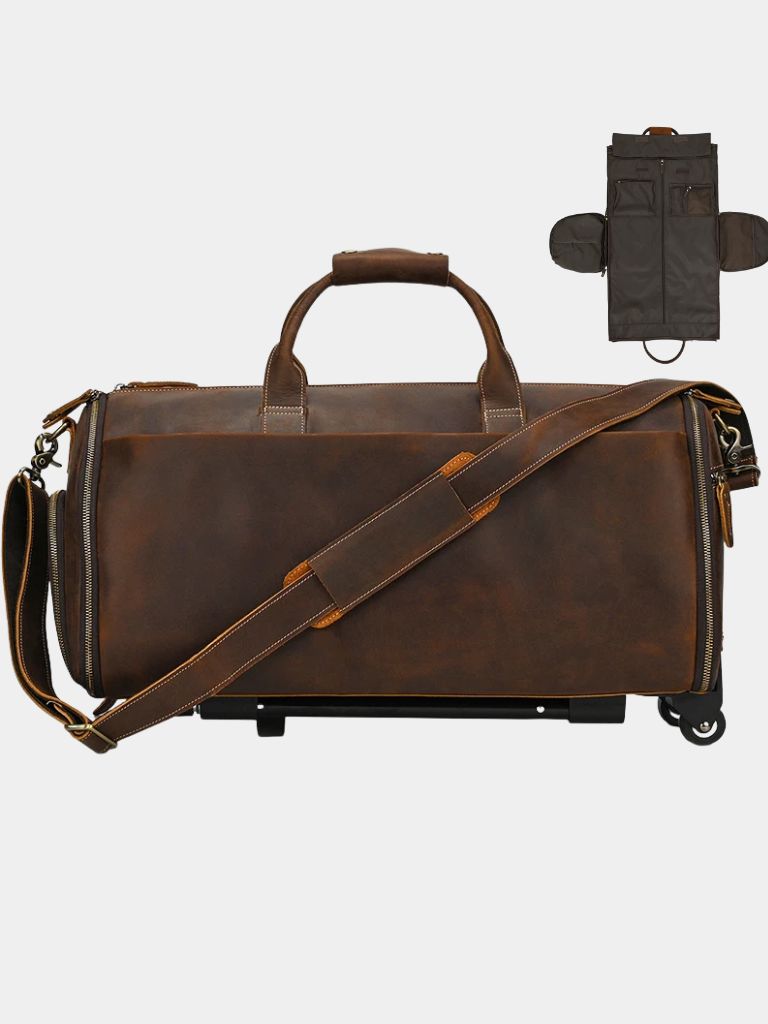 Continental Weekender Leather Travel Bag - Cross & Crown