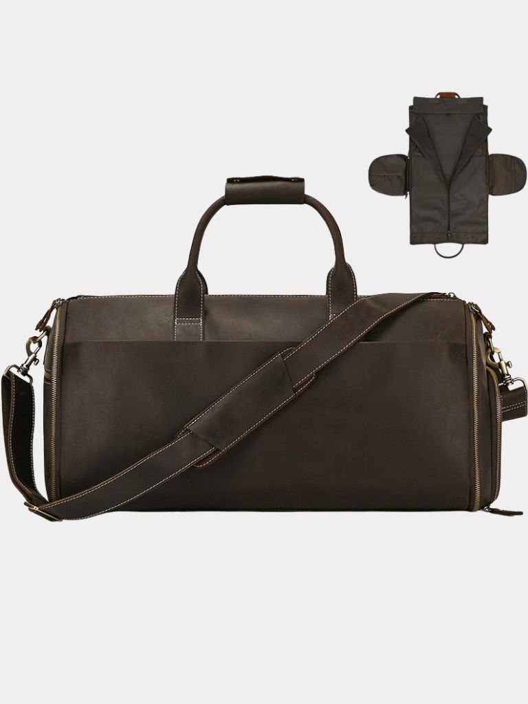 Continental Weekender Leather Travel Bag - Cross & Crown