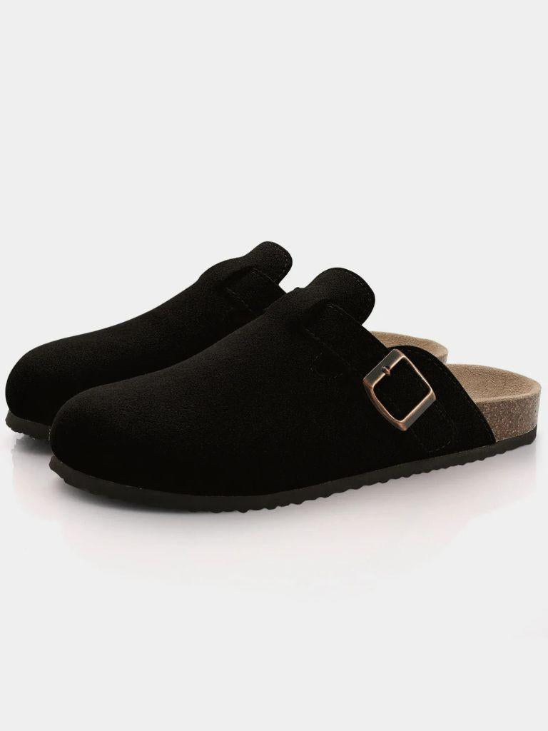 Bavarian Artisan Suede Clog - Cross & Crown