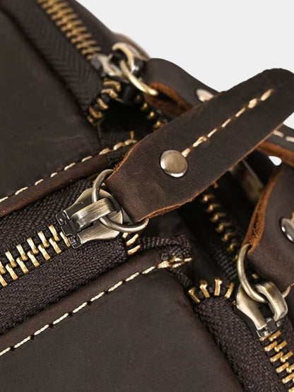 Continental Weekender Leather Travel Bag - Cross & Crown
