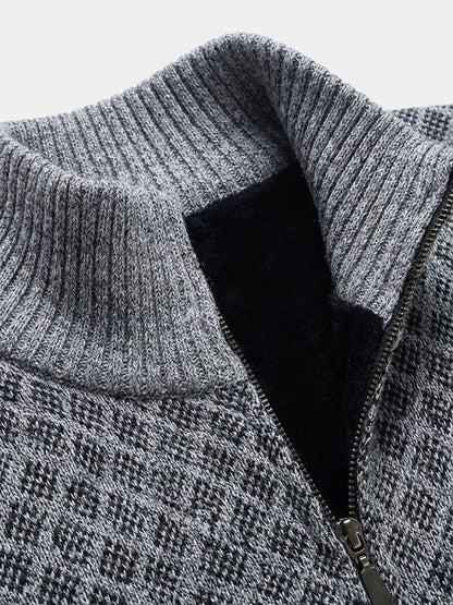 Vintage Jacquard Cardigan - Cross & Crown