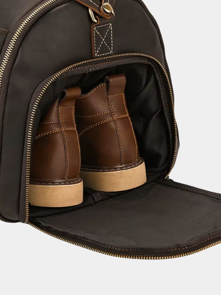 Continental Weekender Leather Travel Bag - Cross & Crown