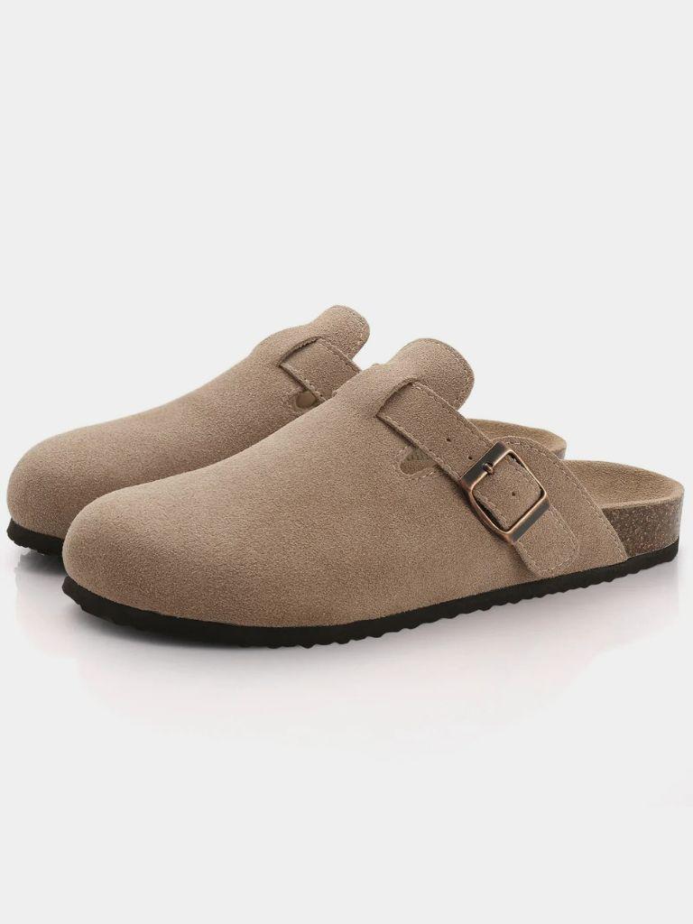 Bavarian Artisan Suede Clog - Cross & Crown