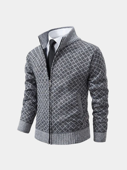 Vintage Jacquard Cardigan - Cross & Crown
