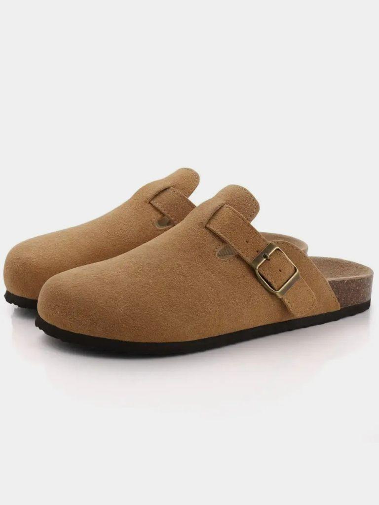 Bavarian Artisan Suede Clog - Cross & Crown