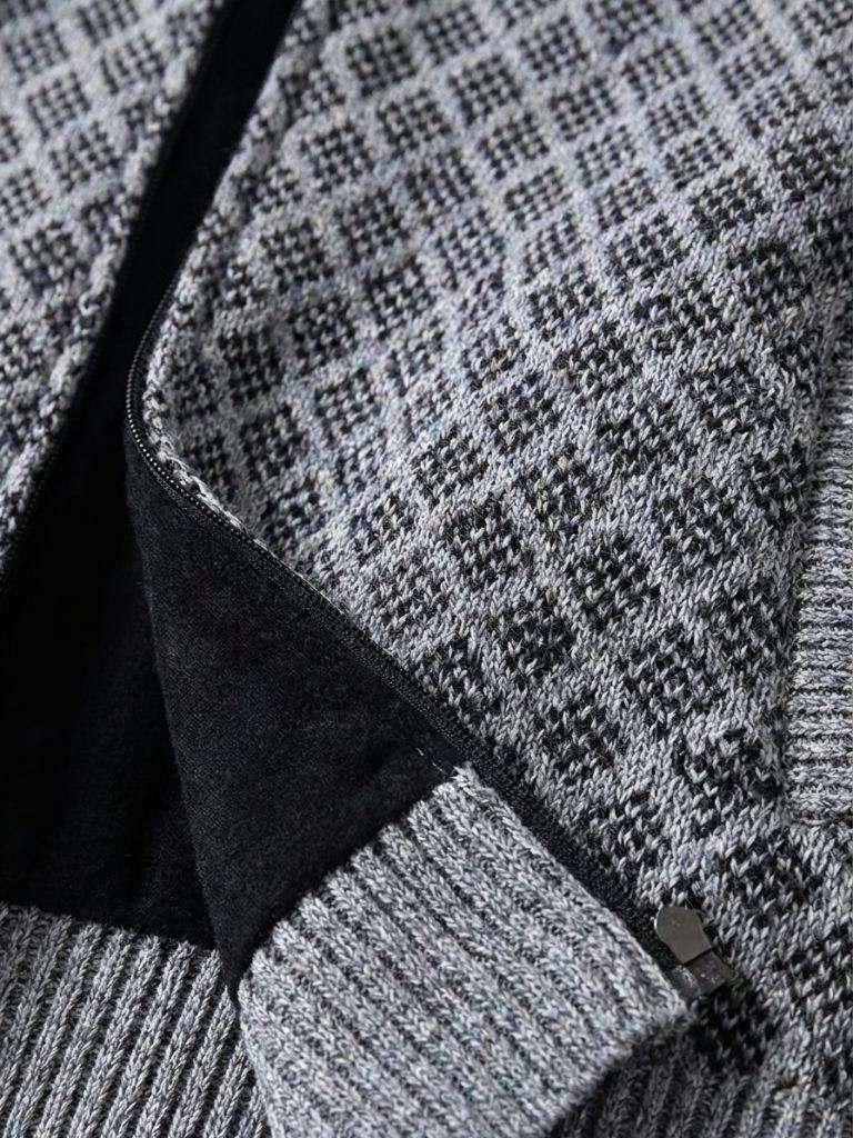 Vintage Jacquard Cardigan - Cross & Crown
