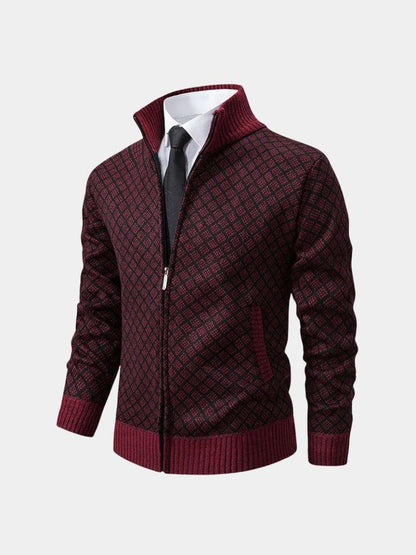 Vintage Jacquard Cardigan - Cross & Crown