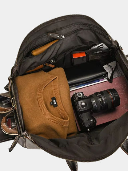 Continental Weekender Leather Travel Bag - Cross & Crown