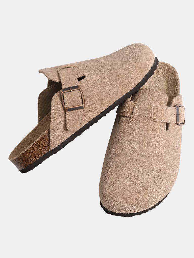 Bavarian Artisan Suede Clog - Cross & Crown