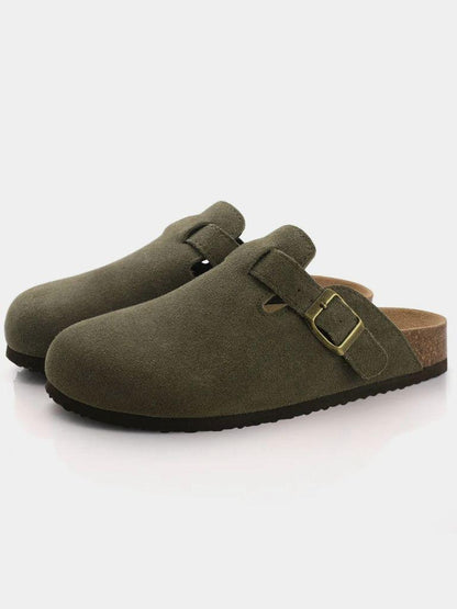 Bavarian Artisan Suede Clog - Cross & Crown