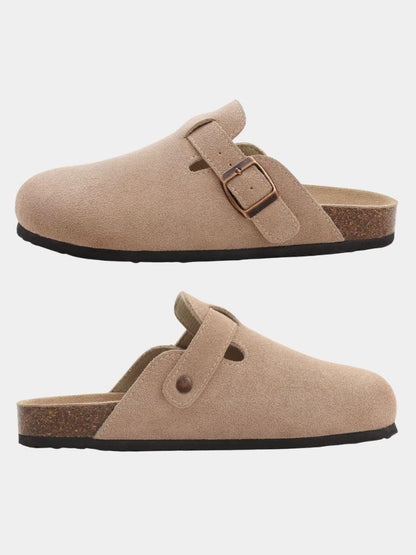 Bavarian Artisan Suede Clog - Cross & Crown