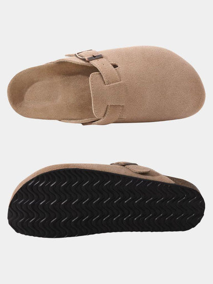 Bavarian Artisan Suede Clog - Cross & Crown