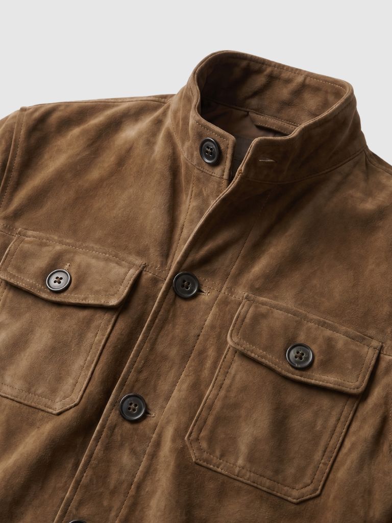 Garrison Suede Vintage Jacket - Cross & Crown