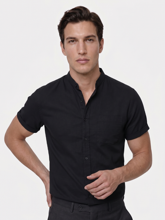 Executive Resort Linen Shirt - Cross & Crown