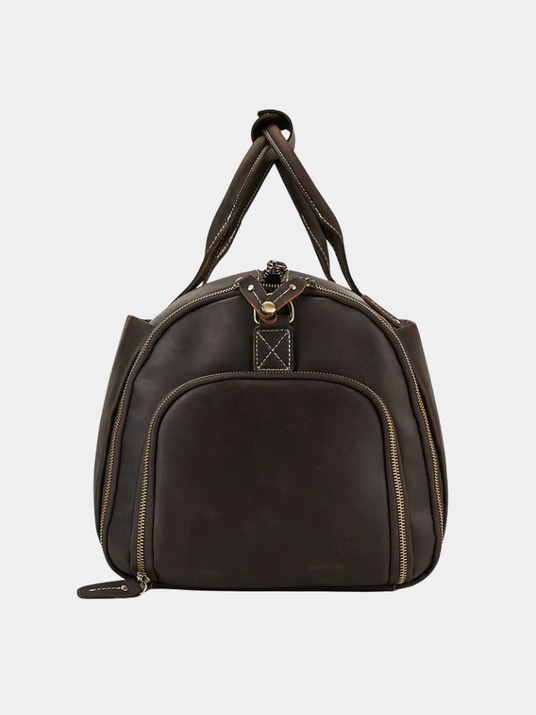 Continental Weekender Leather Travel Bag - Cross & Crown