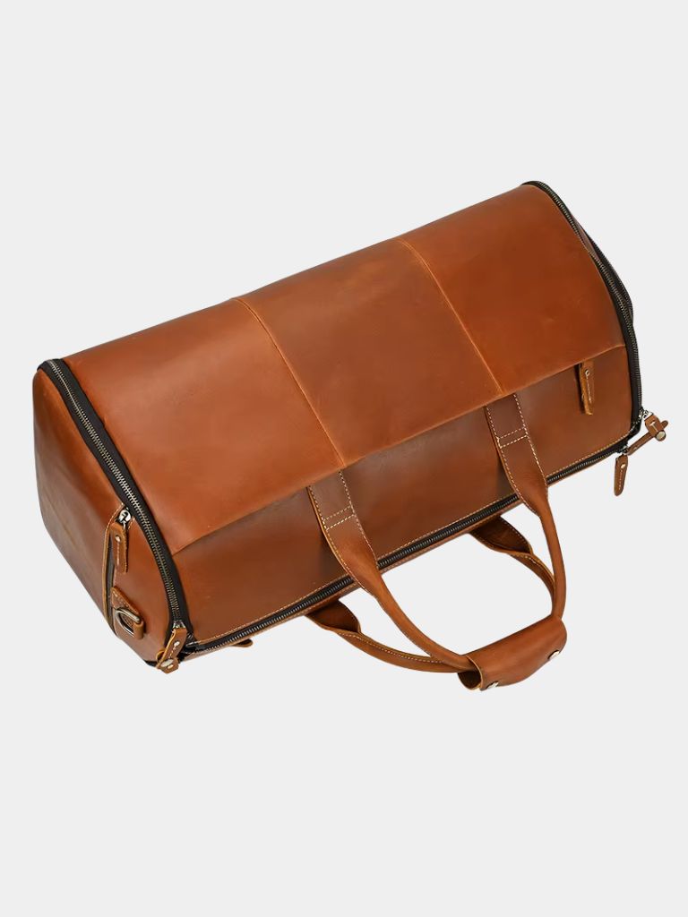Continental Weekender Leather Travel Bag - Cross & Crown