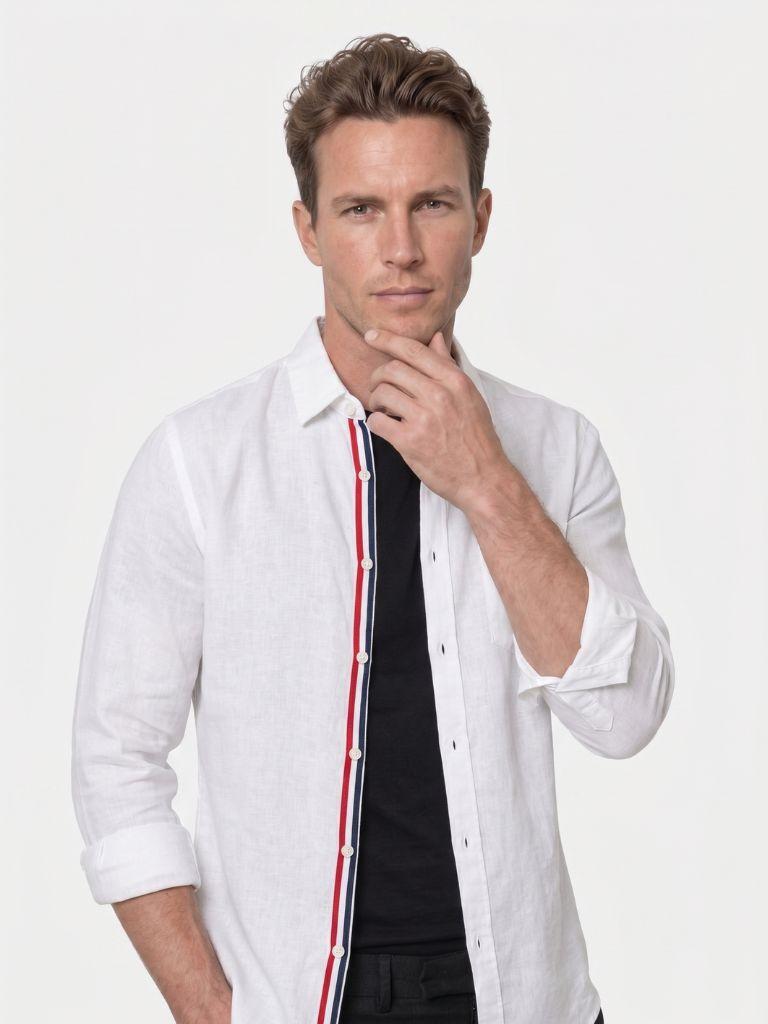Vince Linen Shirt - Cross & Crown