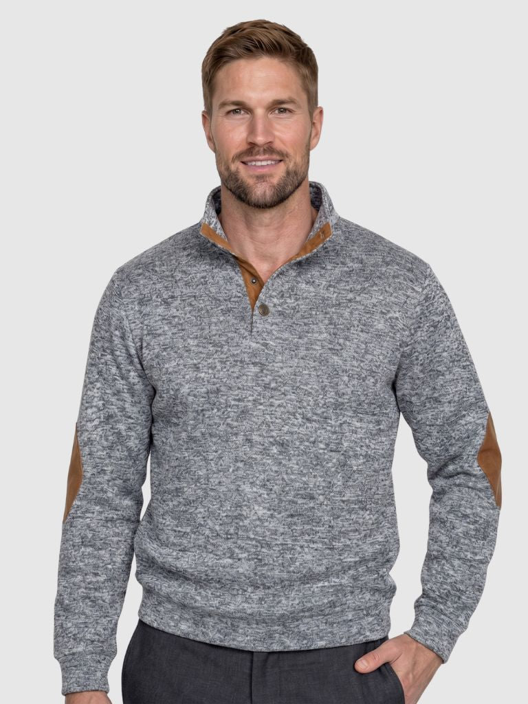 Lucien Heritage Elbow High Collar Pullover - Cross & Crown