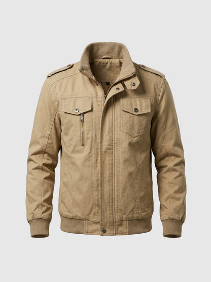 Command Ribbed Collar Jacket - Cross & Crown
