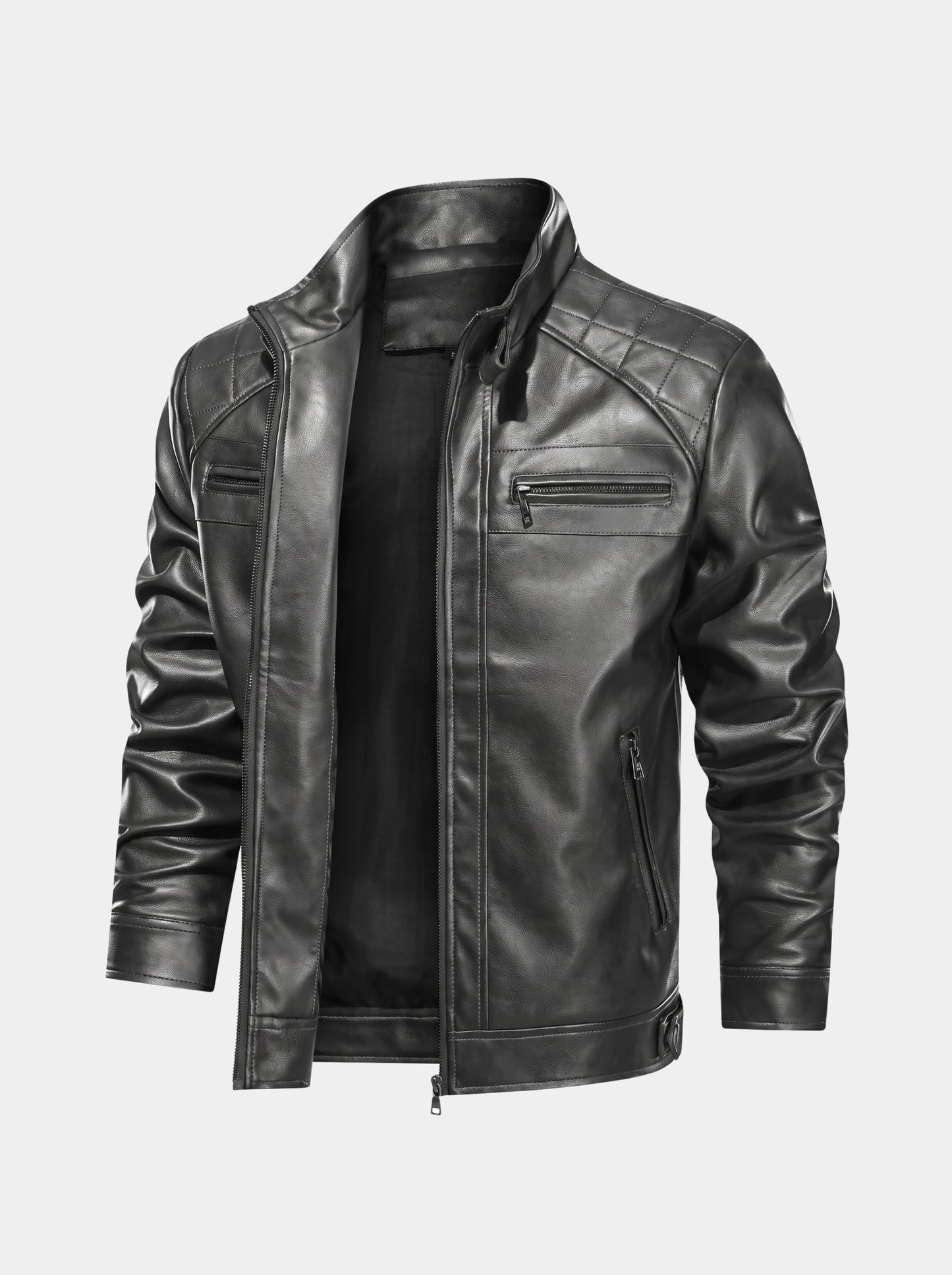 Vulcan Diamond Leather Jacket – Cross & Crown