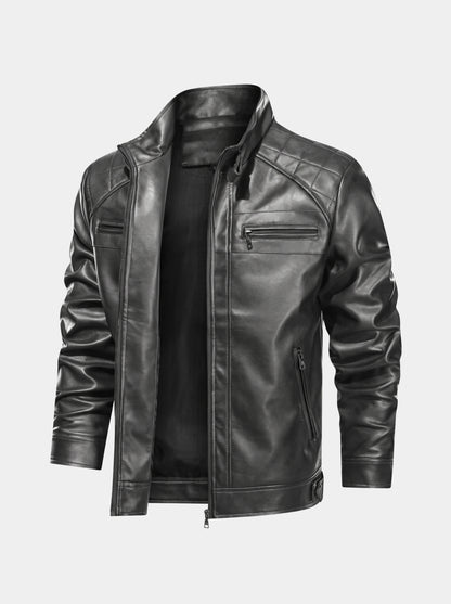Vulcan Diamond Leather Jacket – Cross & Crown