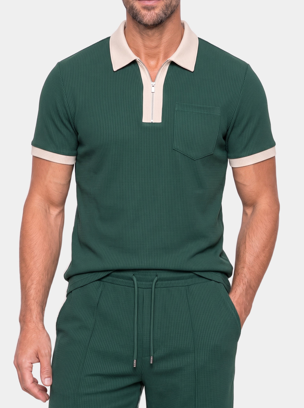Precision Grid Zipper Set - Cross & Crown - torso