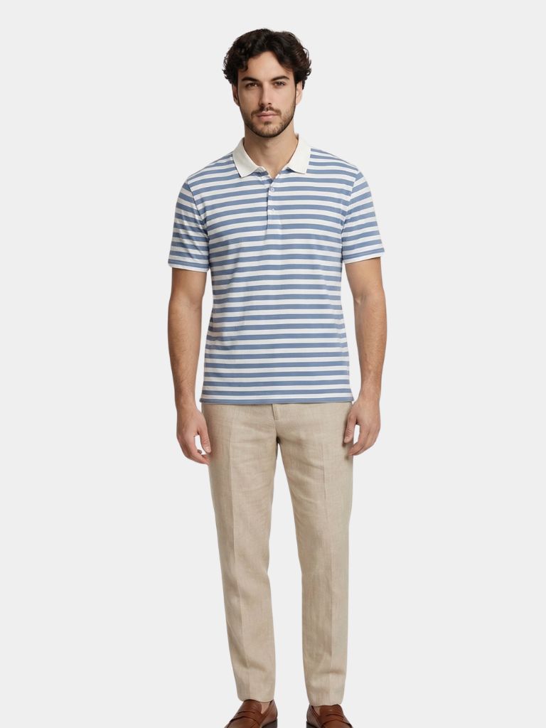 Azure Nautique Polo – Cross & Crown
