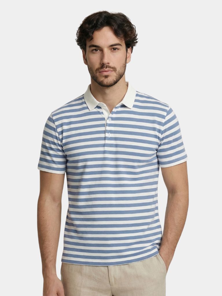 Azure Nautique Polo – Cross & Crown