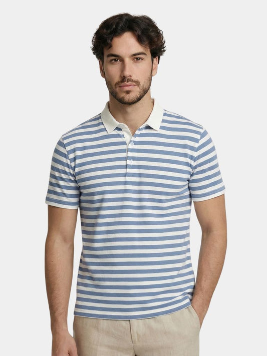 Azure Nautique Polo – Cross & Crown
