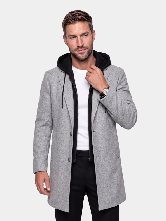 Metropolitan Hooded Overcoat - Cross & Crown