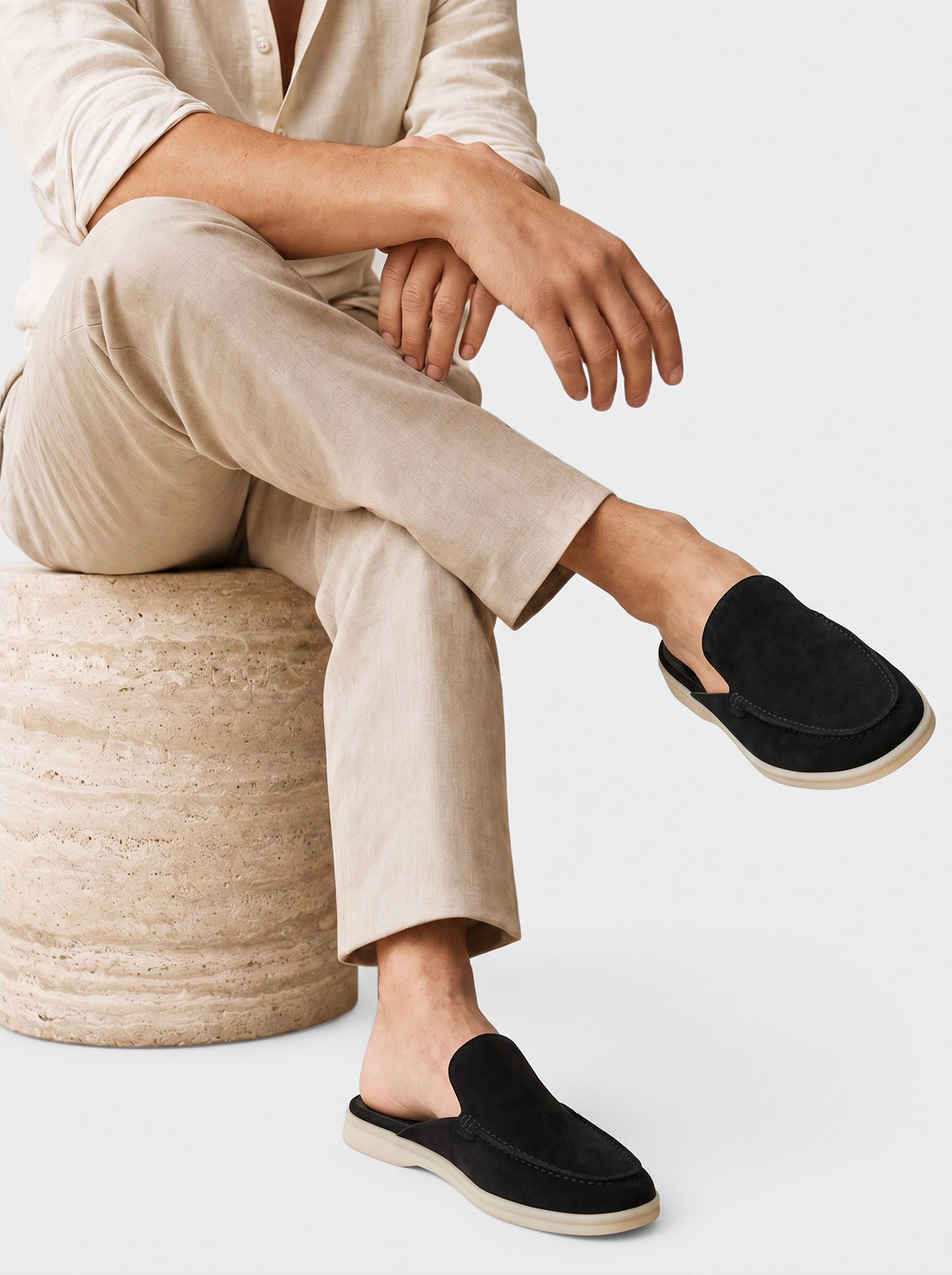Pantuflas de cuero auténtico Atlas – Cross & Crown