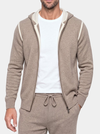 Belvoir Taupe Cashmere Set - Cross & Crown - torso