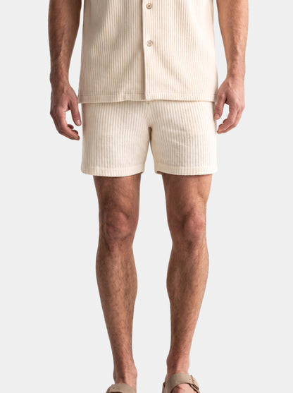 Minimalist Corduroy Set Shorts and Shirt - Cross & Crown