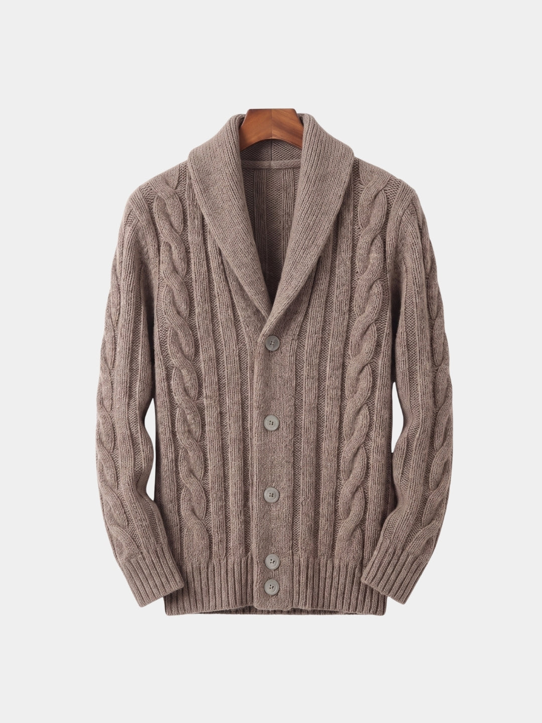 Men's Knitted Cardigan - Cross & Crown
