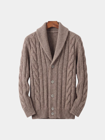 Men's Knitted Cardigan - Cross & Crown