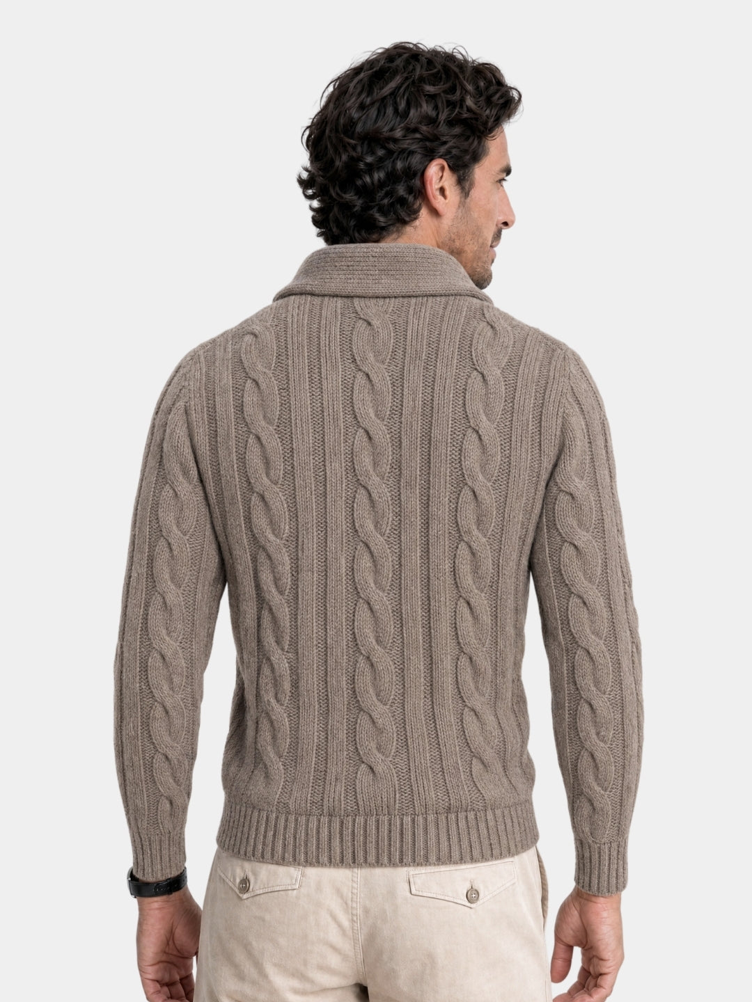 Men's Knitted Cardigan - Cross & Crown