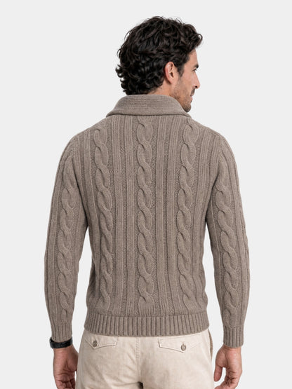 Men's Knitted Cardigan - Cross & Crown