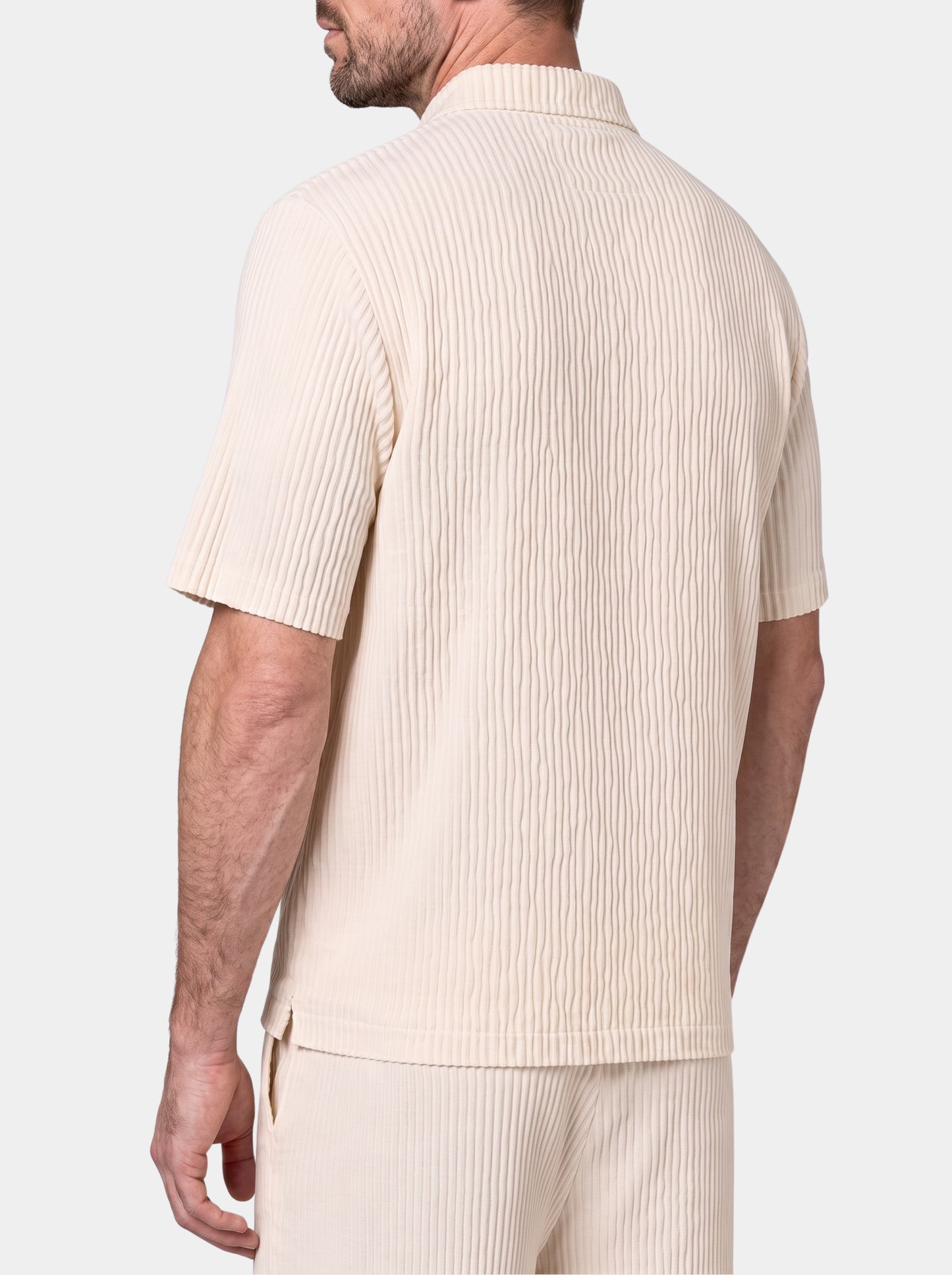 Minimalist Corduroy Set Shorts and Shirt - Cross & Crown