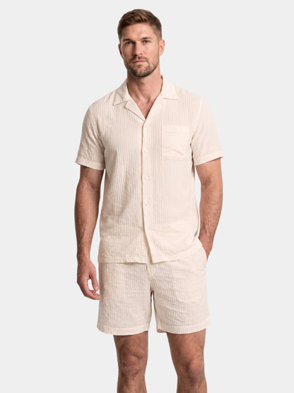 Minimalist Corduroy Set Shorts and Shirt - Cross & Crown