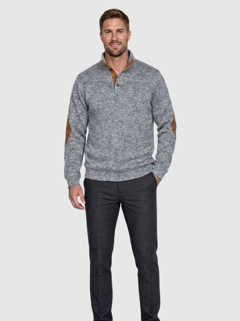 Lucien Heritage Elbow High Collar Pullover - Cross & Crown
