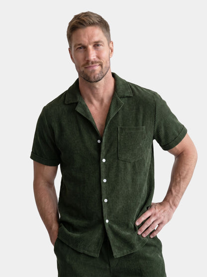 Summer Corduroy Set Shorts and Shirt - Cross & Crown