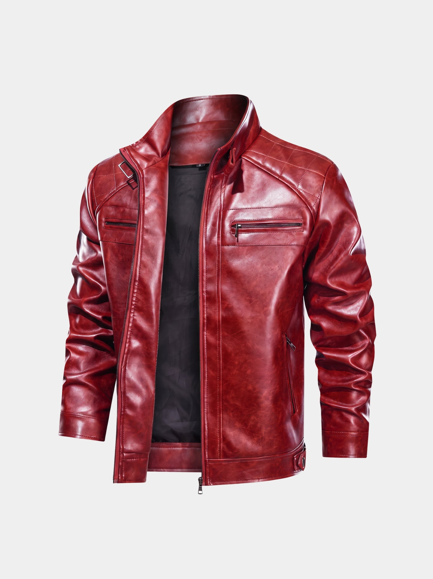 Vulcan Diamond Leather Jacket – Cross & Crown