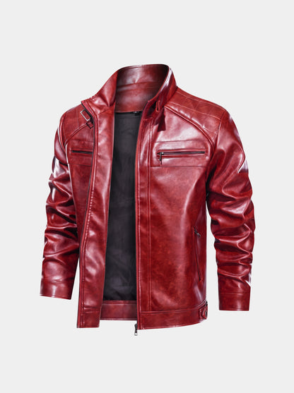 Vulcan Diamond Leather Jacket – Cross & Crown