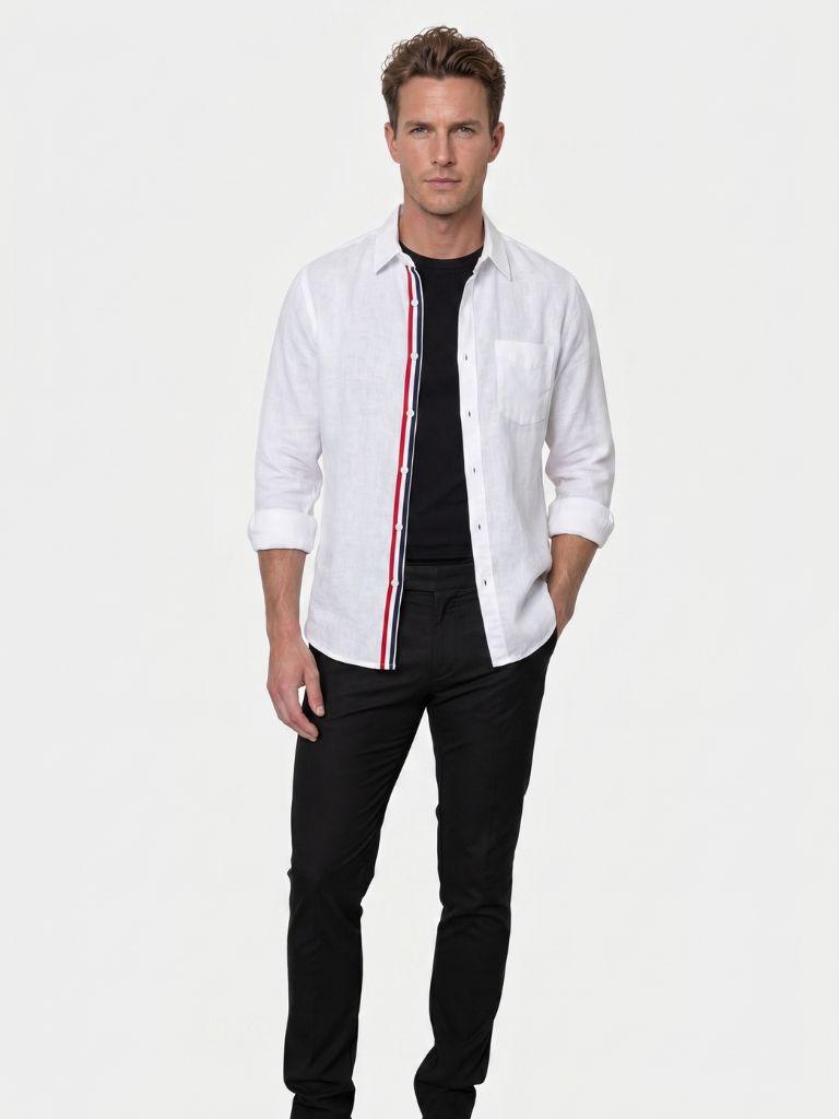 Vince Linen Shirt - Cross & Crown