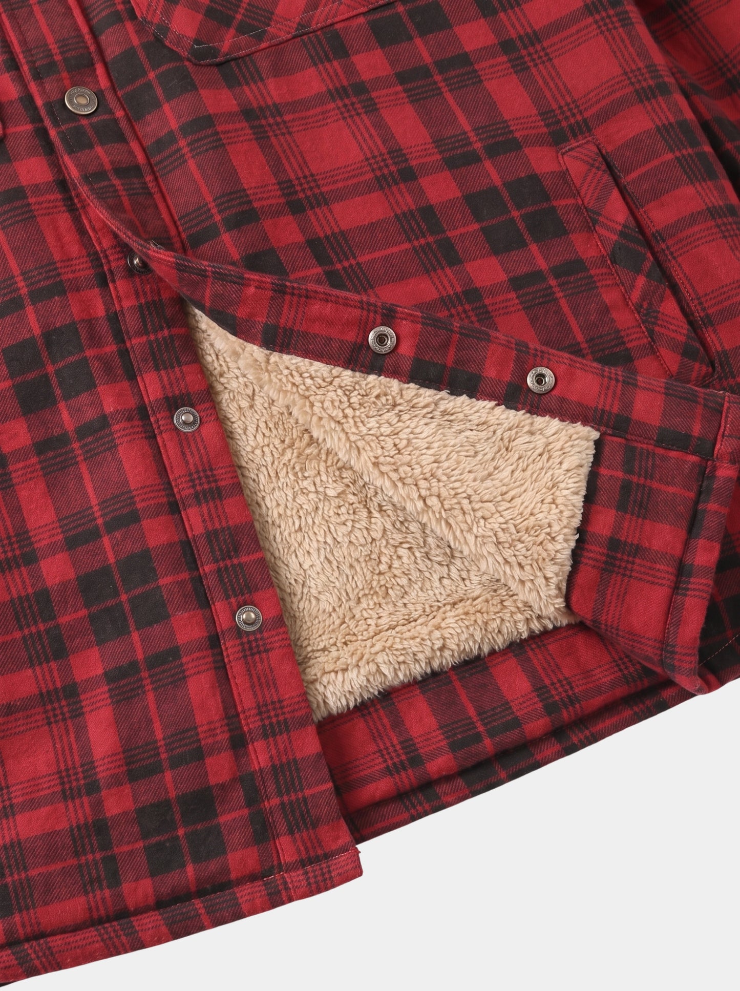 Chaqueta de sherpa con capucha Lumberjack – Cross & Crown
