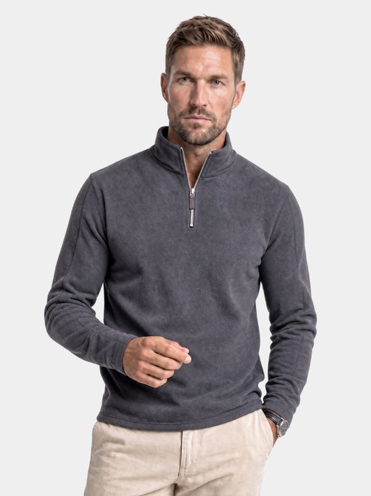 Maglione Alpine con zip corta - Cross & Crown
