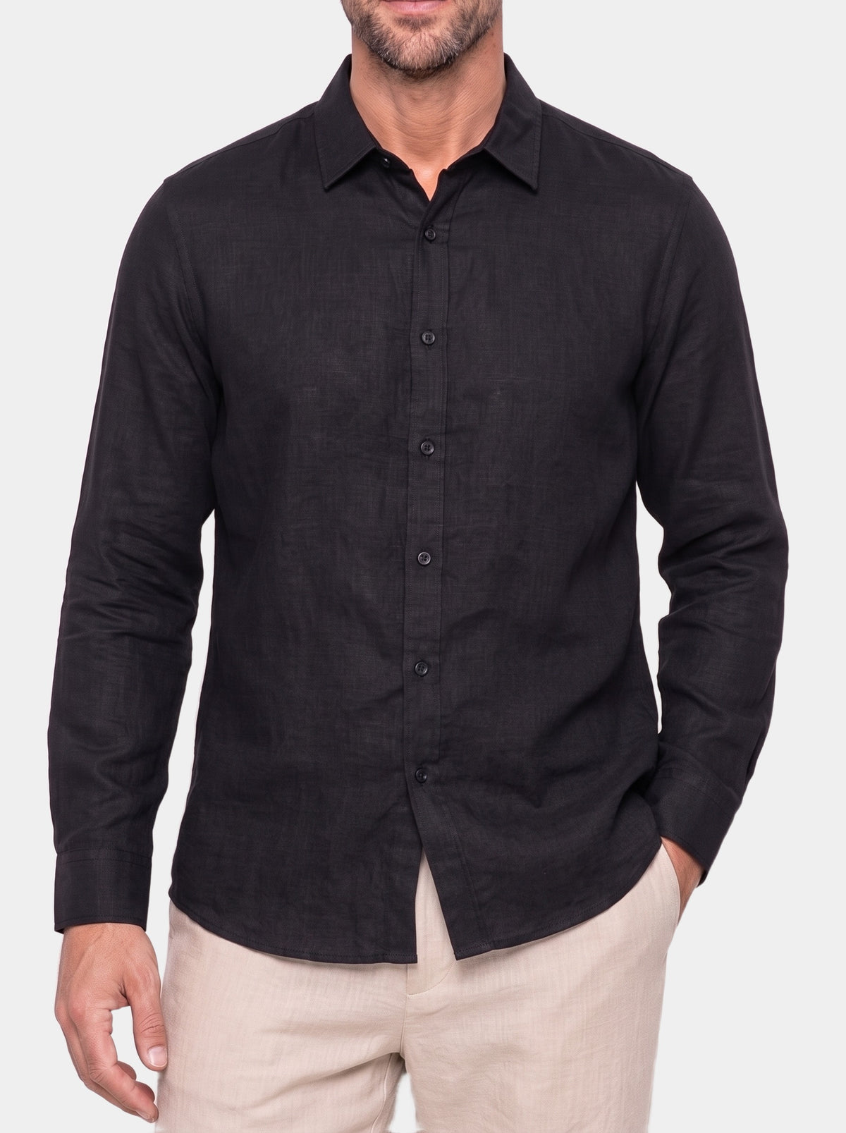 Linen Noire Set - Cross & Crown - torso