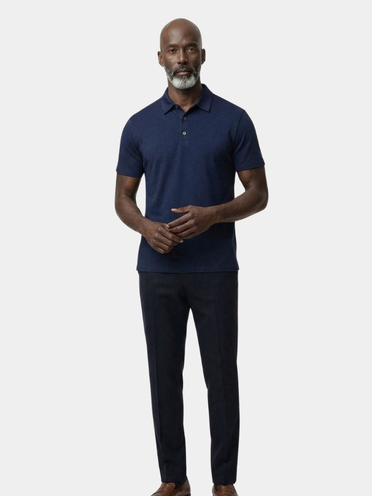Navy Windsor Polo – Cross & Crown