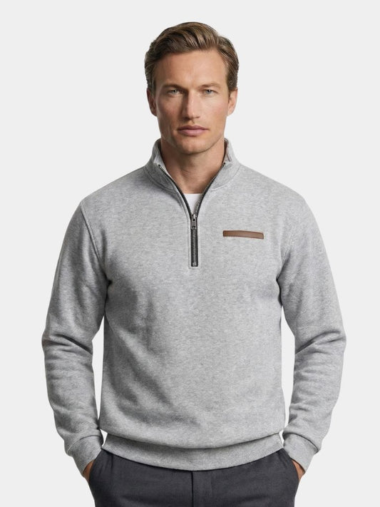 Slate Urban High Collar Pullover - Cross & Crown